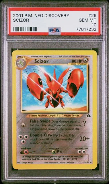 2001 Pokemon Neo Discovery Scizor #29 card image