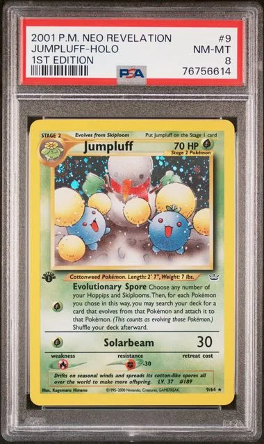 2001 Pokemon Neo Revelation 1st Edition Jumpluff-Holo #9 card image