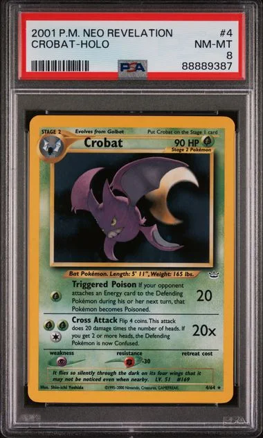 2001 Pokemon Neo Revelation Crobat-Holo #4 card image