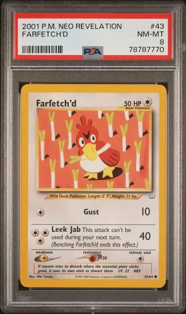 2001 Pokemon Neo Revelation Farfetch'D #43 card image