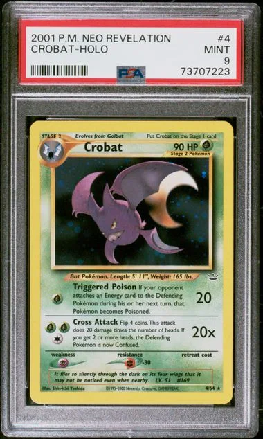 2001 Pokemon Neo Revelation Holofoil Crobat #4 card image