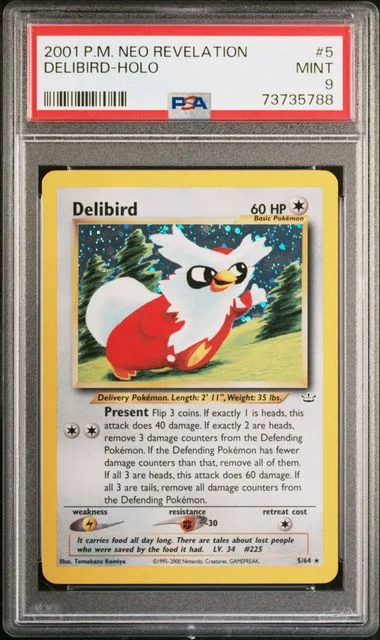 2001 Pokemon Neo Revelation Holofoil Delibird #5 card image