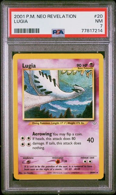 2001 Pokemon Neo Revelation Lugia #20 card image