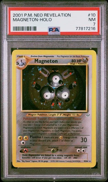 2001 Pokemon Neo Revelation Magneton-Holo #10 card image