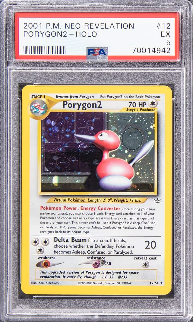 2001 Pokemon Neo Revelation Rare Holofoil Porygon2 #12 card image