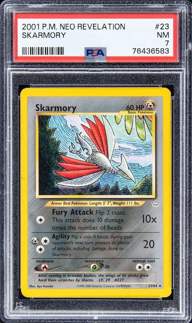 2001 Pokemon Neo Revelation Skarmory #23 card image