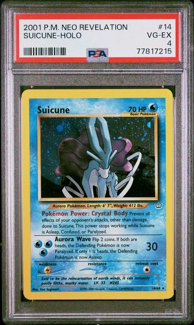 2001 Pokemon Neo Revelation Suicune-Holo #14 card image