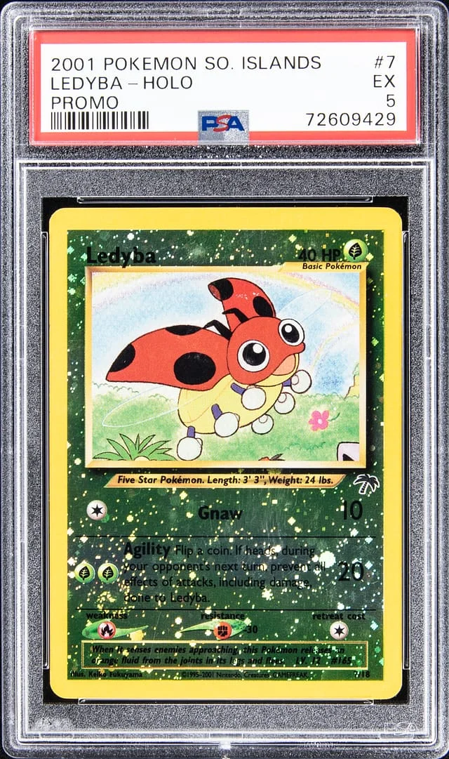 2001 Pokemon SO. Islands Holo - Promo Ledyba #7 card image