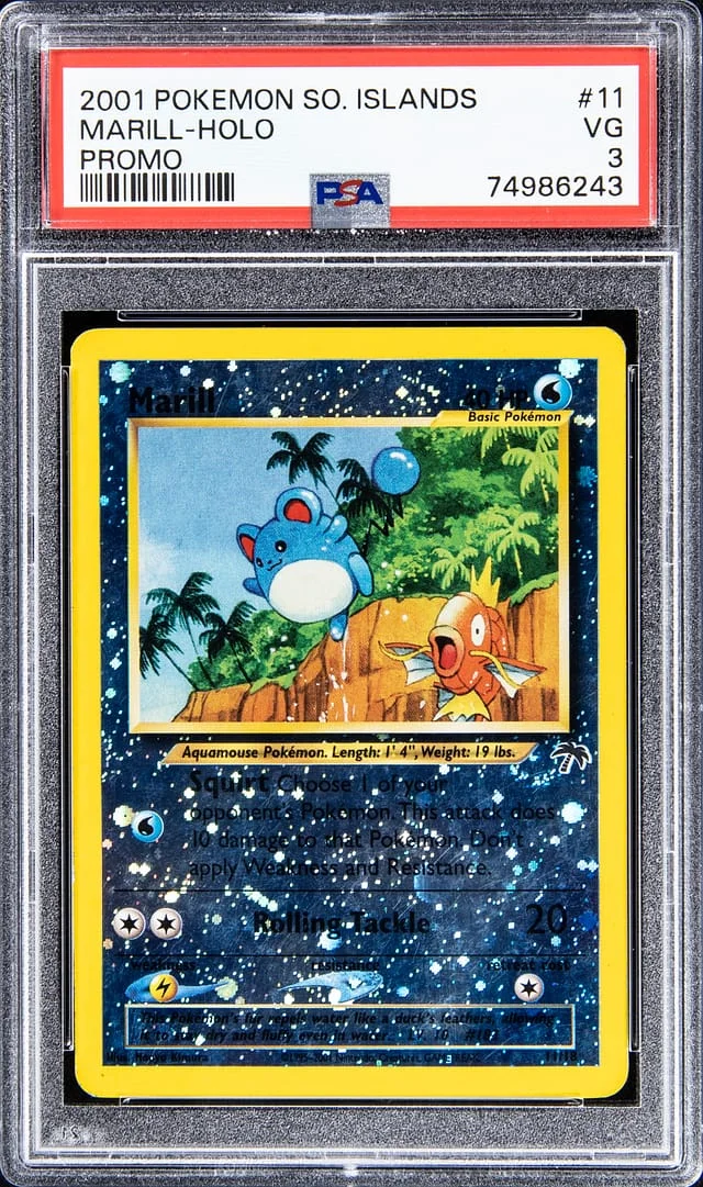 2001 Pokemon SO. Islands Holofoil Promo Marill #11 card image