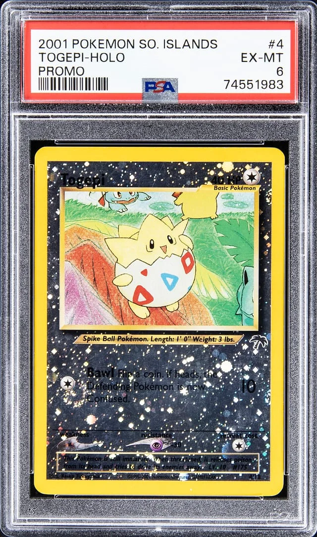 2001 Pokemon SO. Islands Holofoil Promo Togepi #4 card image