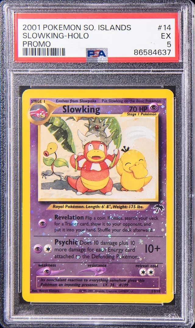 2001 Pokemon Southern Islands Promo Holo Slowking #14 card image