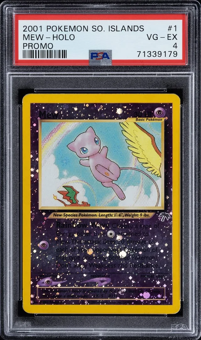2001 Pokemon Southern Islands Promo Holofoil Mew #1 card image