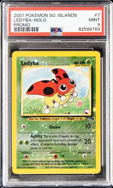 2001 Pokemon Southern Islands Promo Ledyba-Holo #7 card image