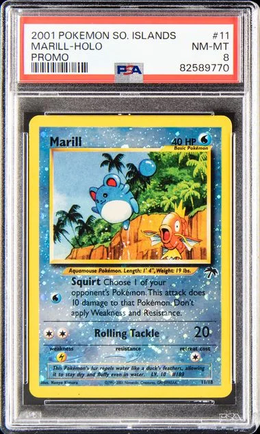 2001 Pokemon Southern Islands Promo Marill-Holo #11 card image