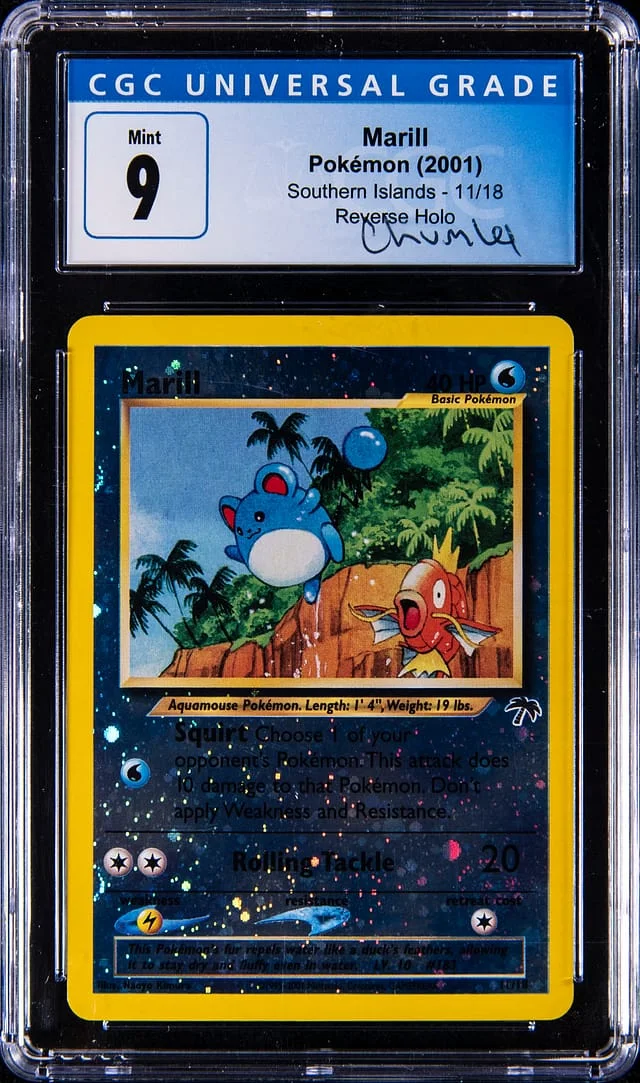 2001 Pokemon Southern Islands Reverse Holo Marill - Chumlee Collection #11 card image