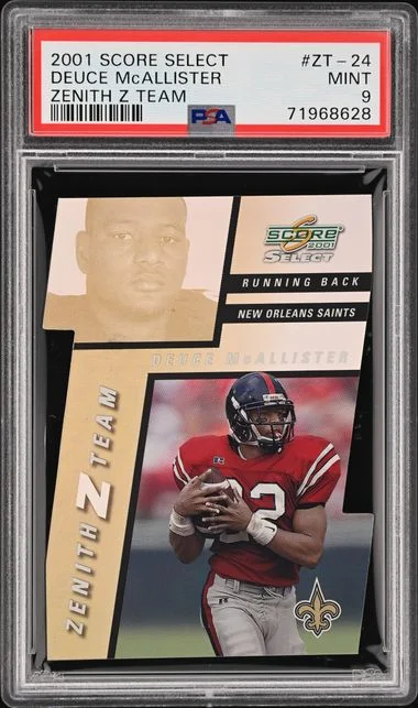2001 Score Deuce Mcallister Select Zenith Z Team #Zt-24 card image