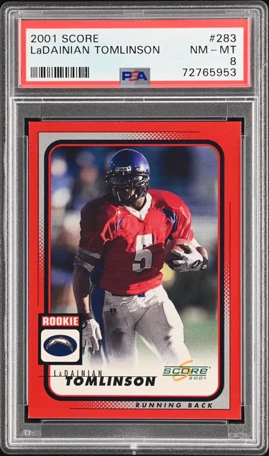 2001 Score Ladainian Tomlinson #283 card image