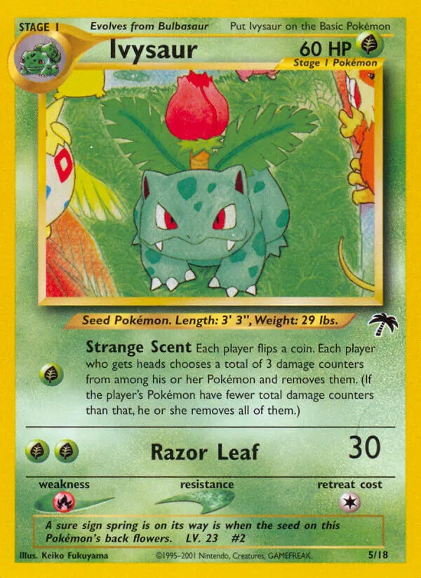 2001 Southern Islands Ivysaur #05/18 Promo card image