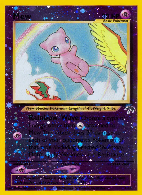 2001 Southern Islands Mew #01/18 Promo card image
