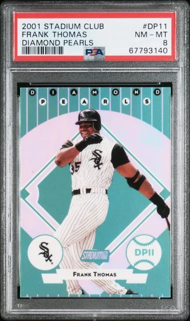 2001 Stadium Club Frank Thomas Diamond Pearls #DP11 card image