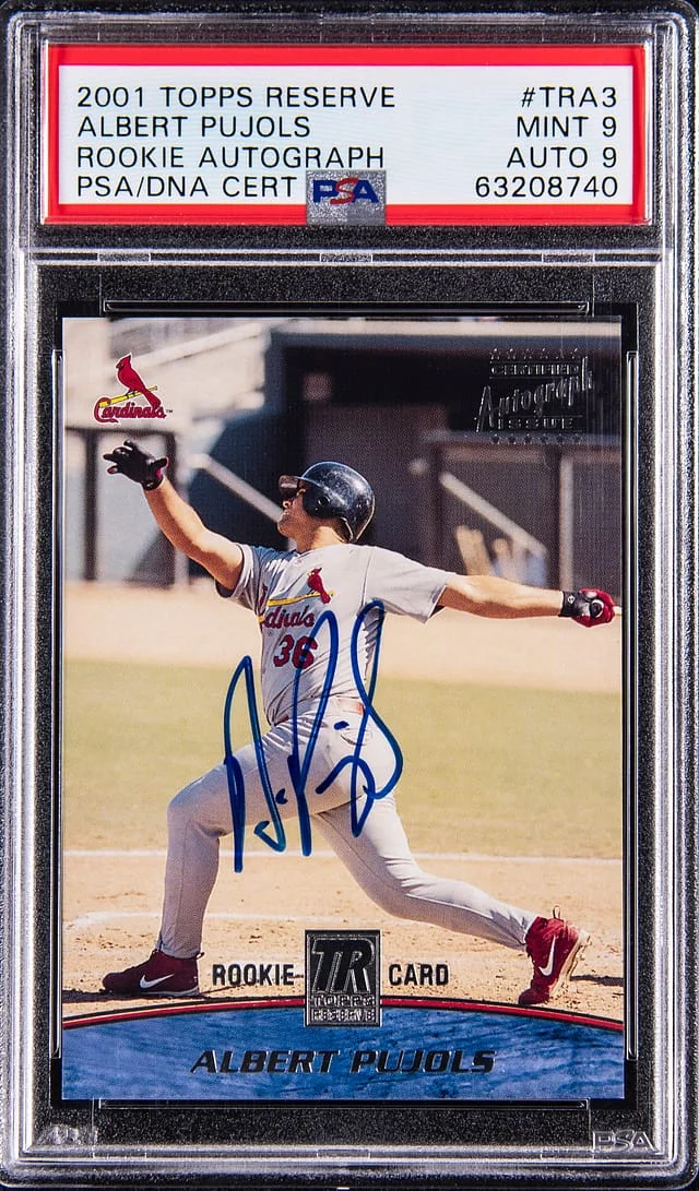 2001 Topps Albert Pujols Reserve Autograph #TRA-3 card image