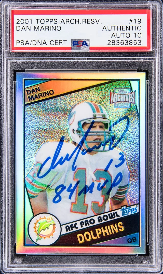 2001 Topps Archives Dan Marino Reserve #19 card image