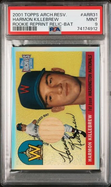 2001 Topps Archives Harmon Killebrew Reserve Reprint Relic #ARR31 card image