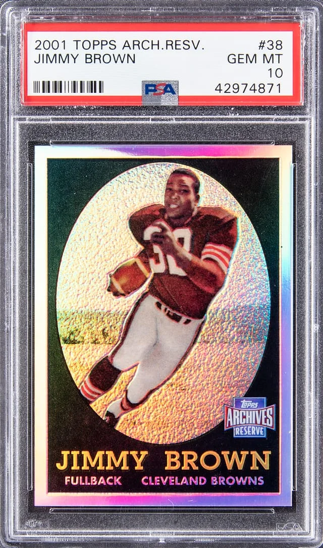 2001 Topps Archives Jim Brown Reserve #38 card image