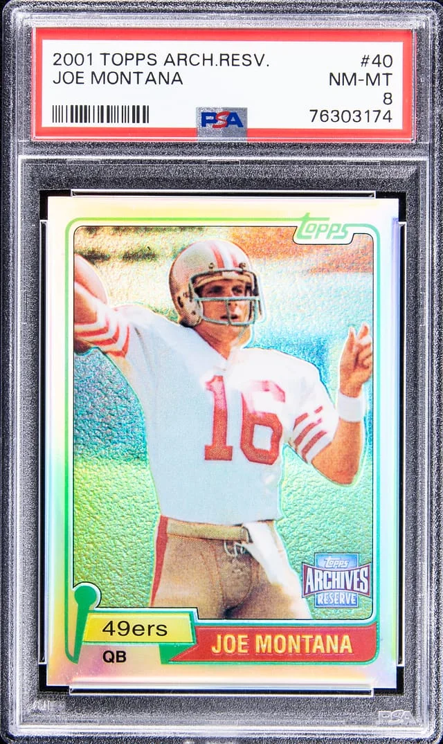 2001 Topps Archives Joe Montana Reserve #40 card image