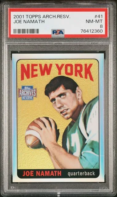 2001 Topps Archives Joe Namath Reserve #41 card image