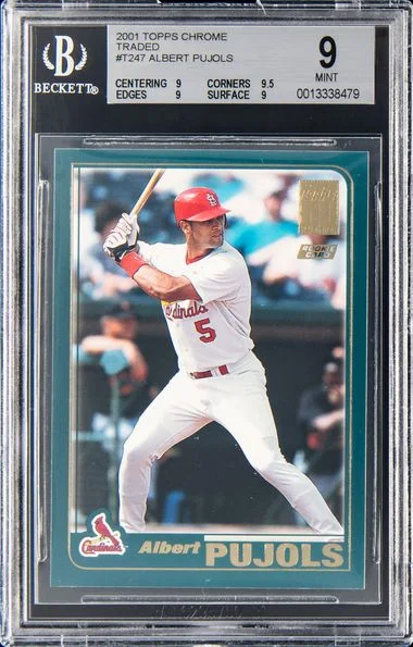 2001 Topps Chrome Albert Pujols Traded #T247 card image