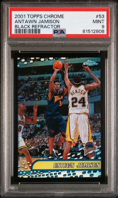 2001 Topps Chrome Black Antawn Jamison Refractor #53 card image