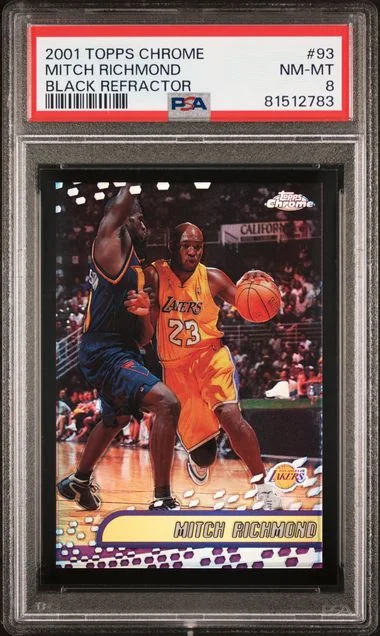 2001 Topps Chrome Black Mitch Richmond Refractor #93 card image