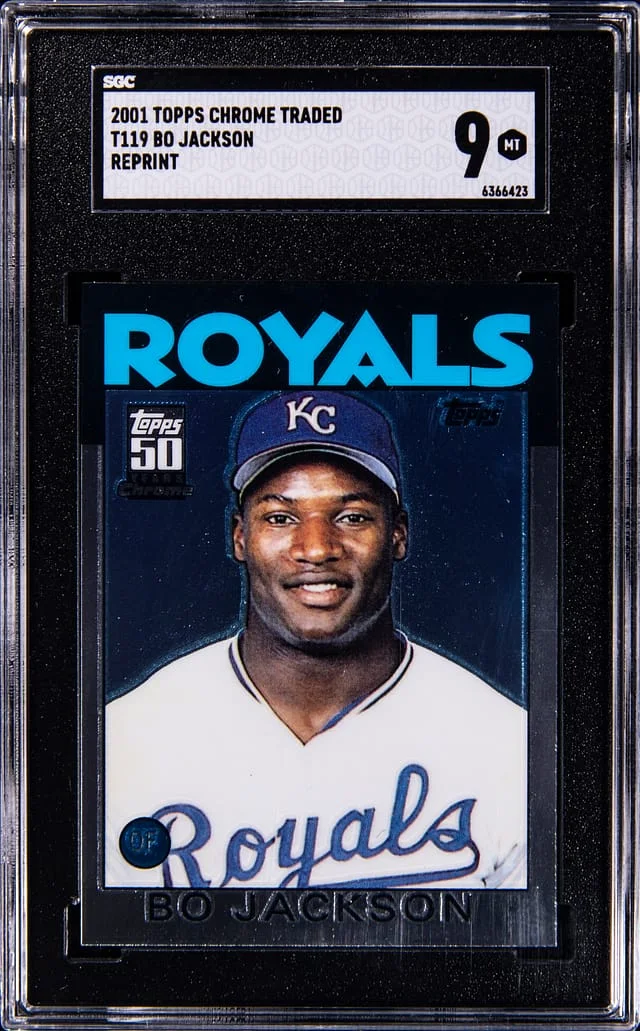 2001 Topps Chrome Bo Jackson Traded Reprint #T119 card image