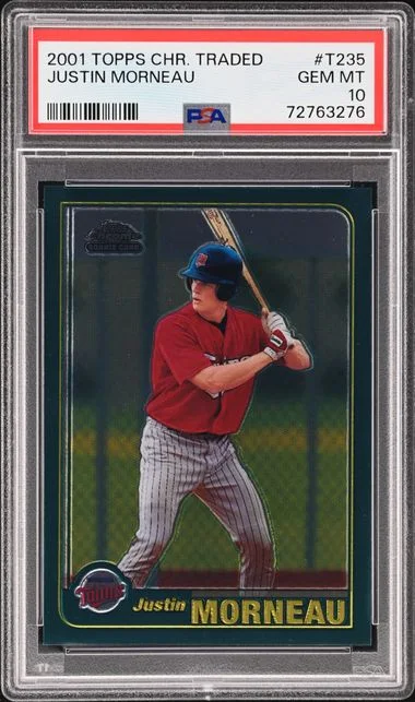 2001 Topps Chrome Justin Morneau Traded #T235 card image