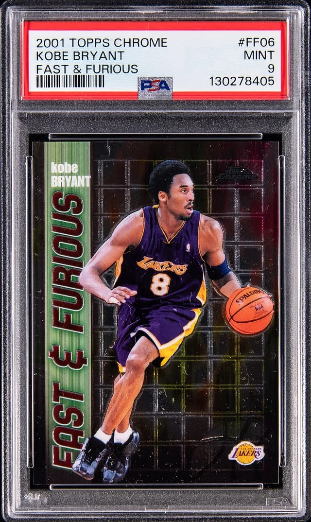 2001 Topps Chrome Kobe Bryant Fast & Furious #FF06 card image