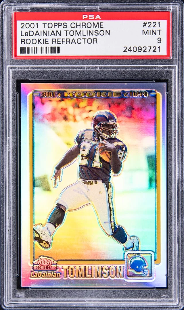 2001 Topps Chrome LaDainian Tomlinson Refractor #221 card image