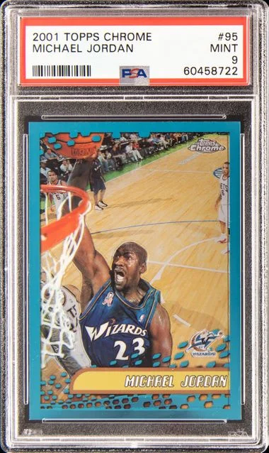 2001 Topps Chrome Michael Jordan #95 card image
