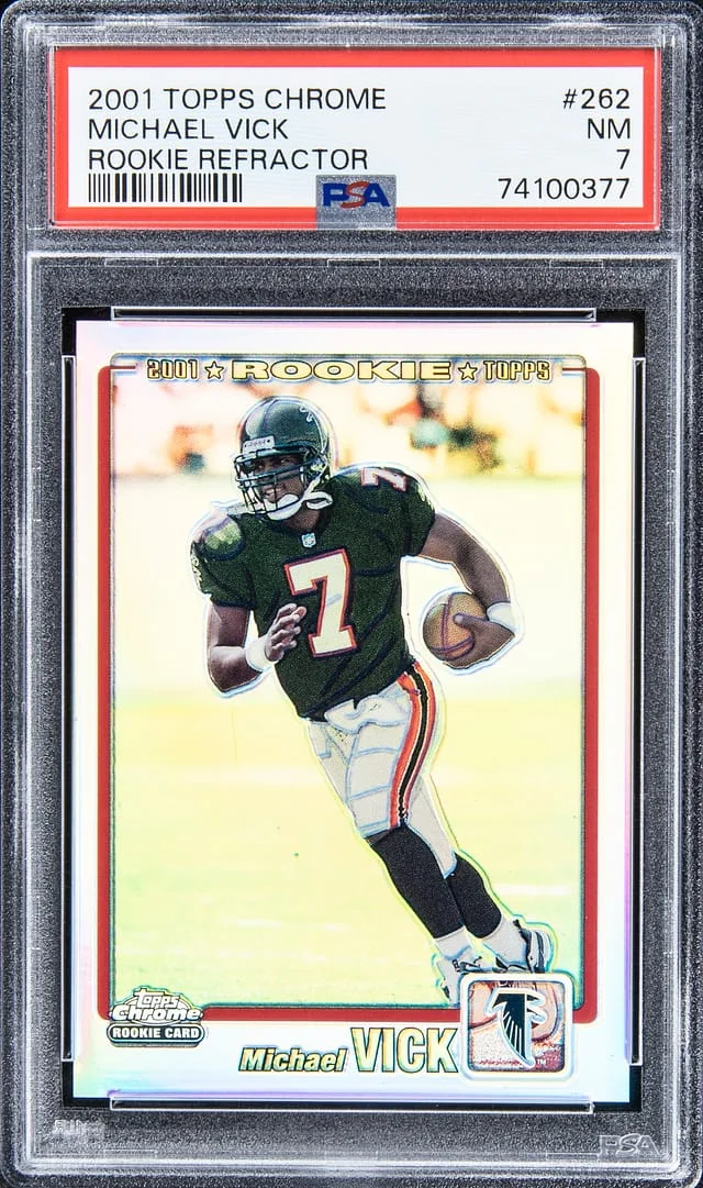 2001 Topps Chrome Michael Vick Refractor #262 card image