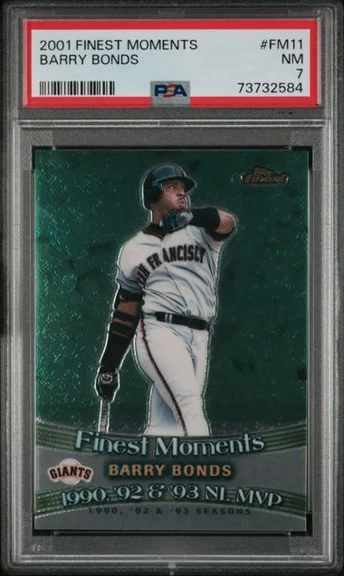 2001 Topps Finest Barry Bonds Moments #FM11 card image