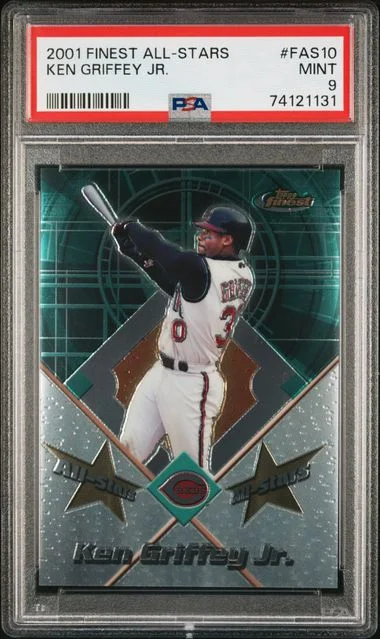 2001 Topps Finest Ken Griffey Jr. All Stars Refractor #FAS10 card image