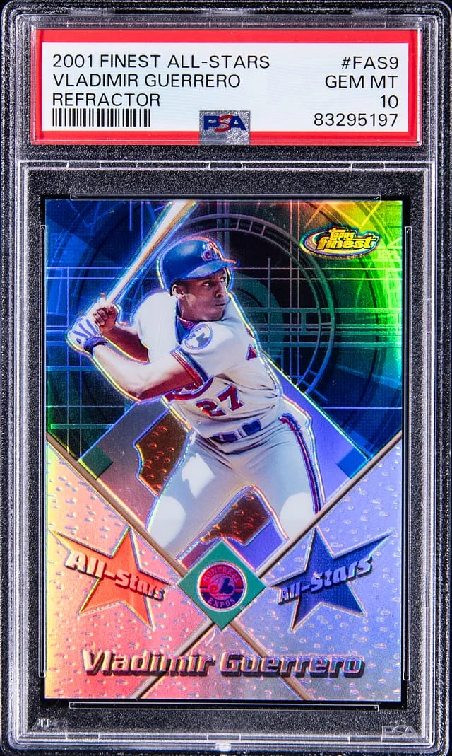 2001 Topps Finest Vladimir Guerrero All-Stars Refractor #FA59 card image