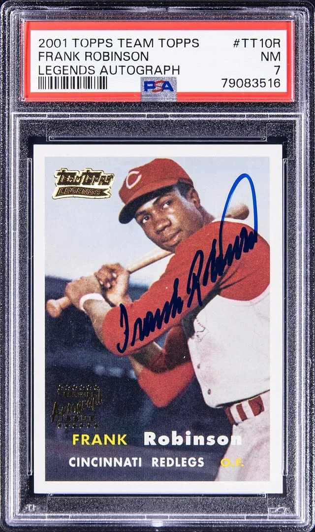 2001 Topps Frank Robinson Team Topps Legends Autograph #TT1OR card image