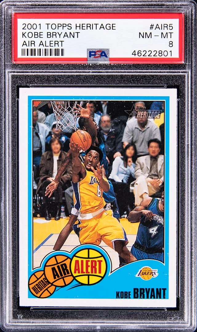2001 Topps Heritage Kobe Bryant Air Alert #AIR5 card image