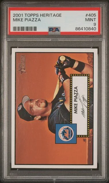 2001 Topps Heritage Mike Piazza #405 card image