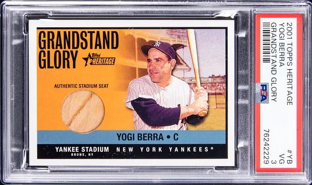 2001 Topps Heritage Yogi Berra Grandstand Glory #YB card image
