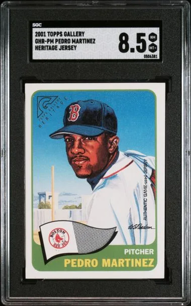 2001 Topps Pedro Martinez Game-Used Gallery Heritage Relic Jersey #GHR-PM card image