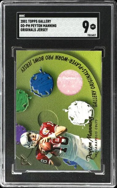 2001 Topps Peyton Manning Gallery Originals Jersey #GO-PM card image