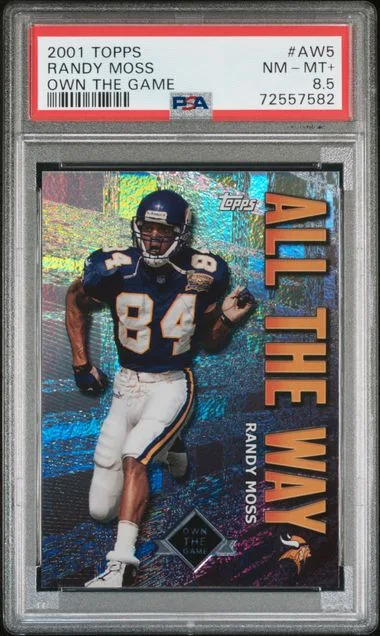 2001 Topps Randy Moss Own The Game #AW5 card image