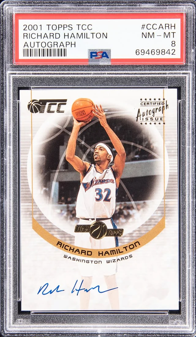 2001 Topps Richard Hamilton TCC Autograph #CCARH card image